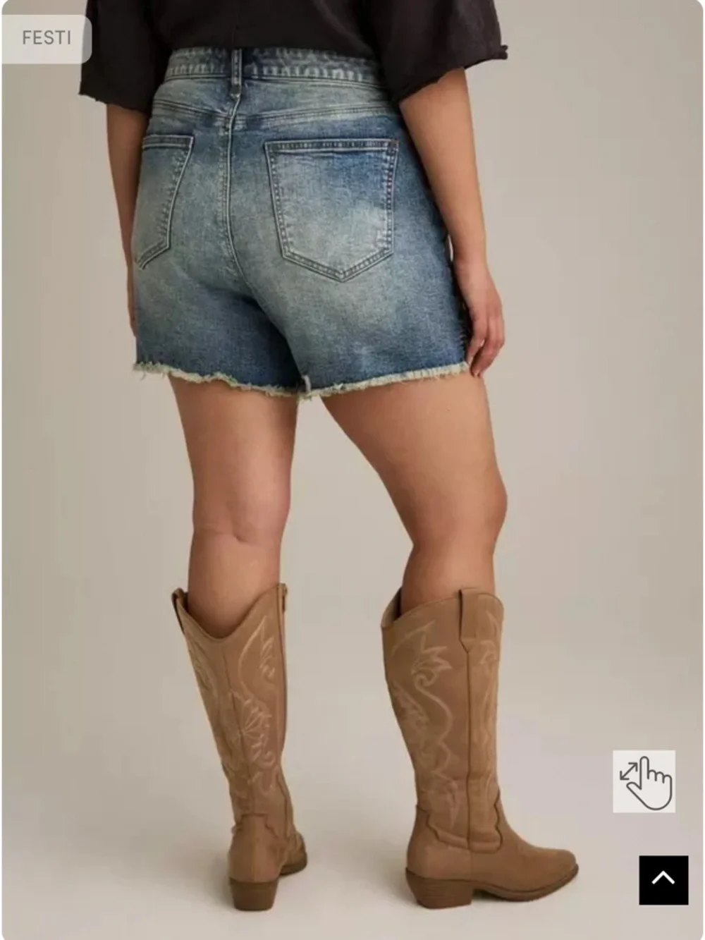 Torrid Light Wash Denim Jean Shorts - Picture 2 of 6